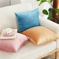 thumbnail image 5 of Taibuwu Set of 2 Dusty Solid Velvet Throw Pillow Covers, Cozy Soft Accent Pillow Cases for Sofa Couch Bed and Living Room - 20"x20", 5 of 8
