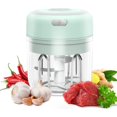 thumbnail image 1 of Electric Mini Garlic Chopper, Food Slicer and Chopper 250ML, Blender to Meat/Vegetables/Chopped Fruit/Onion/Garlic, 1 of 5