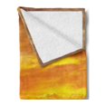 thumbnail image 2 of African Soft Flannel Fleece Throw Blanket, Landscape of a Small Town with Horizon Skyline at Dawn Ethiopian Photography, Cozy Plush for Indoor and Outdoor Use, 50" x 70", Orange, by Ambesonne, 2 of 5