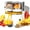 A, variant on Dual-Head Automatic Citrus Juicer, Dual-Head Electric Citrus Juicer, 2-Speed One-Touch Juicing Machine with Built-in Cutter and Cleaning Brush, High juice yield, Orange Lime Squeezer for Kitchen (A)