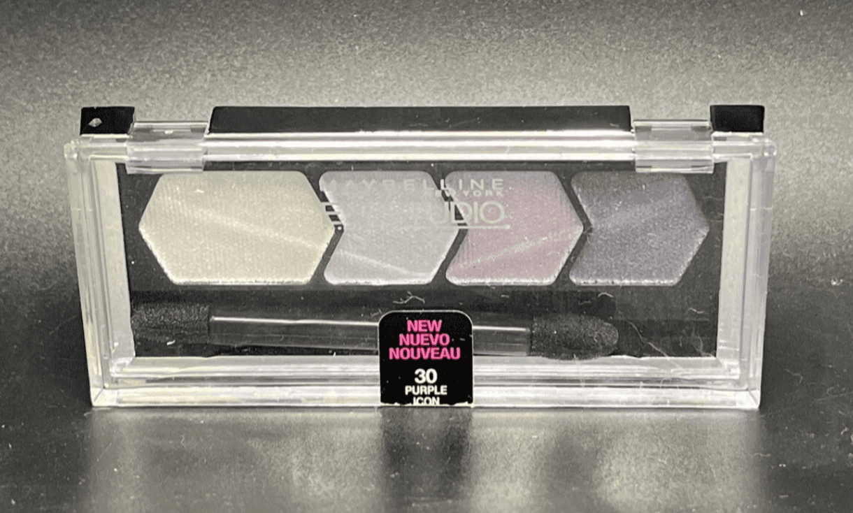 Maybelline EyeStudio Color Plush Silk Eye Shadow Quad Palette, Purple Icon