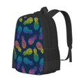 thumbnail image 2 of Vsdgher Abstract Bright Pineapple Fruit Retro Print Backpack for Women Men School Bookbag with Laptop Compartment for College Work Travel, Simple Fashion Casual Daypack, Fit 15" Laptop, 2 of 8