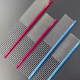 thumbnail image 2 of ACDANC Dog Comb,Cat Combs for Indoor Cats,For Long/Short Hair Dog Combs for Grooming Matting,Red, 2 of 4