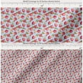 thumbnail image 2 of Soimoi Blue Cotton Voile Fabric Floral & Pomegranate Fruits Decor Fabric Printed BTY 56 Inch Wide, 2 of 7