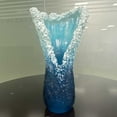 thumbnail image 5 of Wavy Vase, Modern Ocean Blue Flower Vases, Centrepieces Flower Pot Vase for Home Decor, Centerpiece, Office Decoration, Light Luxury Style Ornament, 5 of 5