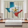 thumbnail image 2 of Ambesonne Texas Star Kitchen Curtains, Cowboy Belt Buckle, 55"x39", Multicolor, 2 of 3