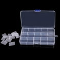 thumbnail image 4 of 10/15/24/36 Plastic Compartment Jewelry Adjustable Organizer Storage Box Case, 4 of 5