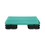 The Step Original Circuit Size Aerobic Platform, Nonslip Platform With Four Black Risers