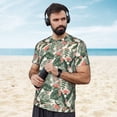 thumbnail image 4 of Wukai Palm Trees and Tropical Print Men's Short-Sleeved Mesh T-Shirt,Quick-Dry Short Sleeve Workout T-Shirt-Medium, 4 of 8