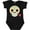 AB-Black, variant on Inktastic DÃa De Los Muertos Skull with Flower Boys or Girls Baby Bodysuit