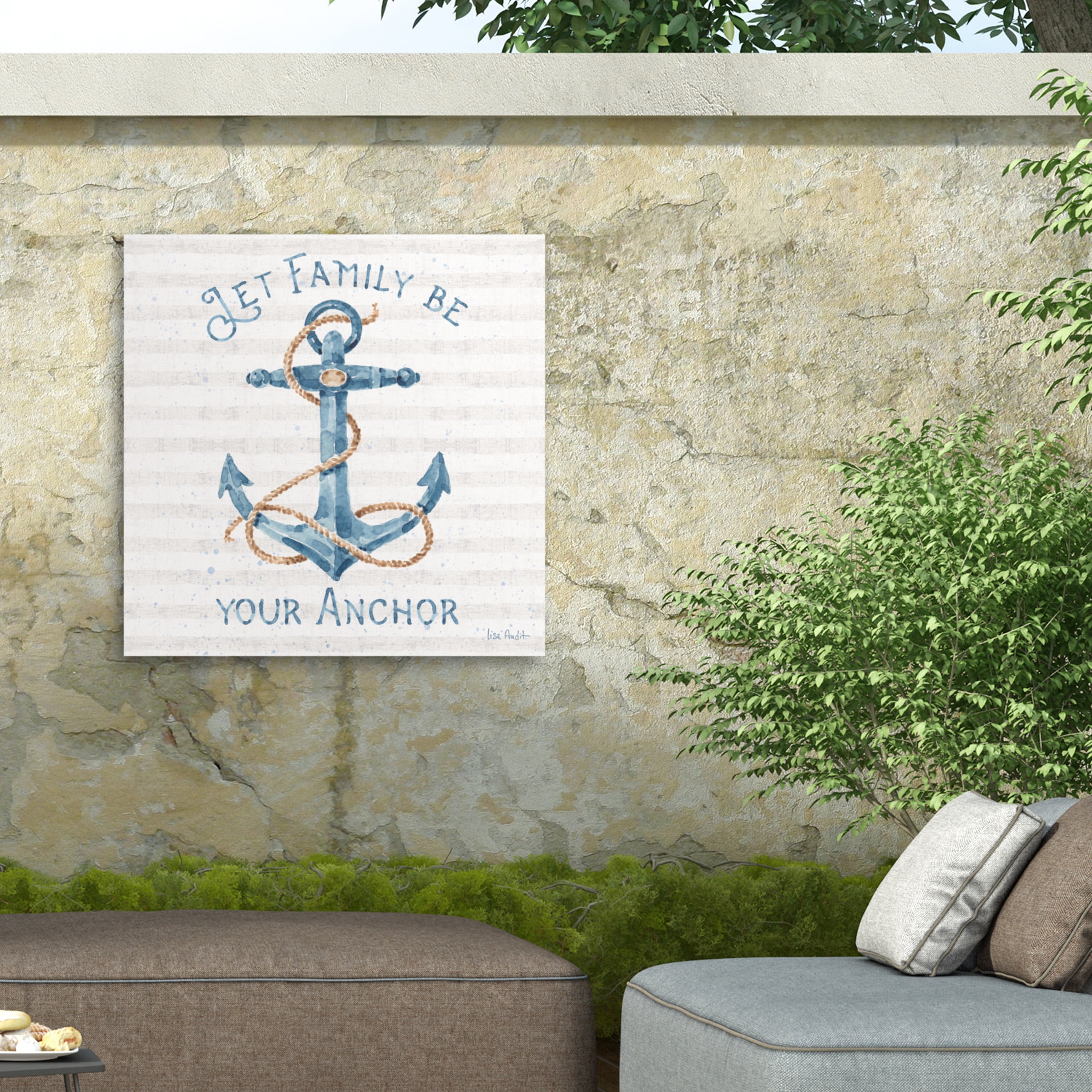 Lisa Audit 'Nautical Life IV' Outdoor Canvas 18x22