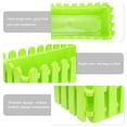 thumbnail image 3 of Rectangular Plastic Fence Flower Pots Green Plants Potted Succulent Planting Pot, 3 of 9