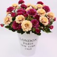 thumbnail image 2 of GROWTH TANK 1 Bunch Artificial Peony Flower Bridal Decor Red, 2 of 9