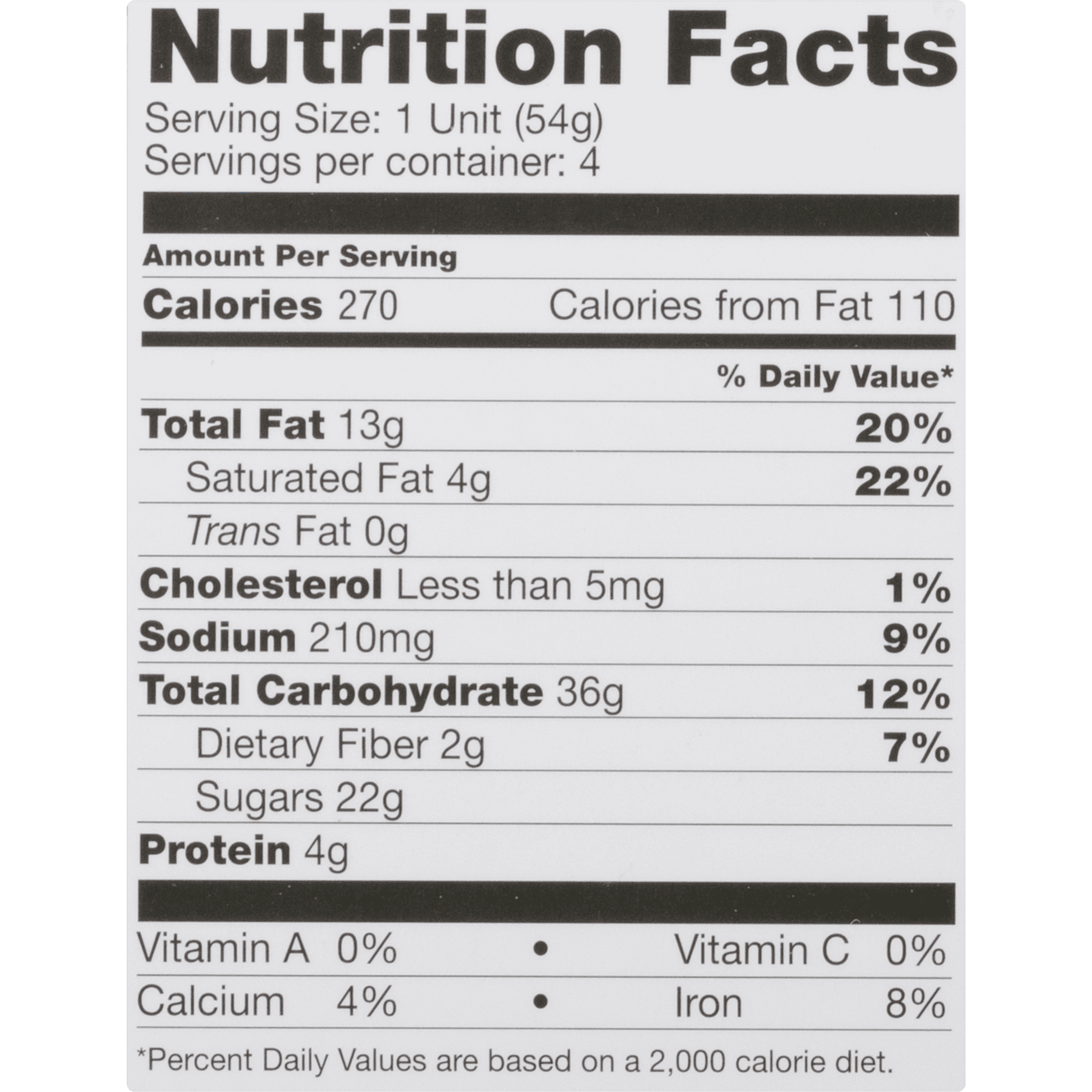 In N Out Nutrition Chart