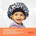 thumbnail image 6 of Red by Kiss Toddler Satin Bonnet Sleep Caps Hair Wraps Hair Bonnet (Multi Leopard), 6 of 10