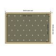 thumbnail image 5 of Kate and Laurel Framed Fabric Pinboard 38 x 26, Green Botanical Block Print Printed Linen Classic Bulletin Board for Use as a Vision Board or Wall Organization, Florence Gold Frame, 5 of 8