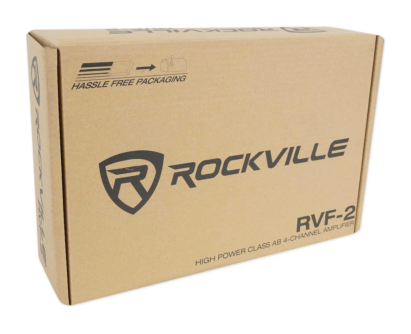 Rockville RVF-2 1200w Peak//300w Dyno-Certified RMS 4 Channel Car Amplifier Stereo Amp