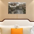 thumbnail image 3 of Soscooter Vintage Town Canvas Wall Art, French Classic Landscape Canvas Prints, Rustic Modern Farmhouse Wall Decor for Dining Room, Hallway, Living Room, Bedroom, Large Art for Home,24x16 Inch, 3 of 7