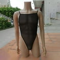 thumbnail image 5 of Mens Thong Bodysuit Stretch Soft Thin Sheer Sexy Lingerie Backless Sleeveless, 5 of 9
