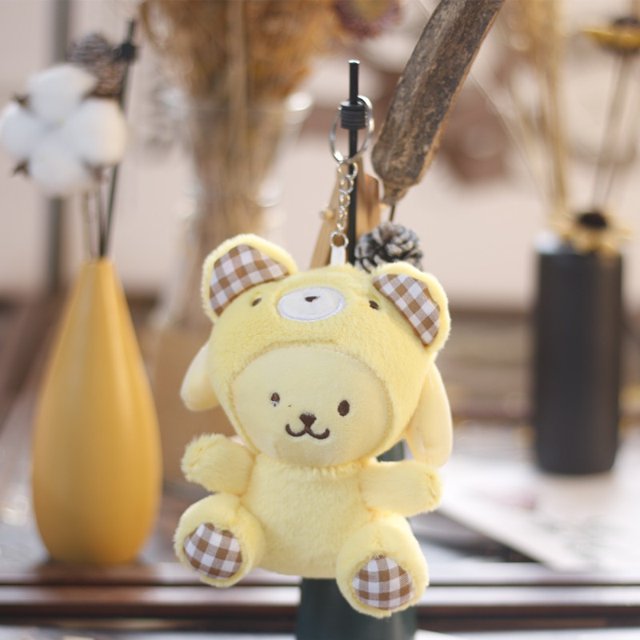 Muñeco de peluche de 12CM para niños, muñeco de peluche con colgante de felpa suave, de la serie Kawaii Anime Kuromi Melody, Cinnamoroll, Pochacco COS, regalo de NavidadBDG12CM Fivean Toy model