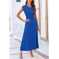 thumbnail image 6 of PRETTYGARDEN Women's 2 Piece Summer Outfits Dressy Casual Knit Short Sleeve Crop Top High Waist Midi Skirt Set, 6 of 8