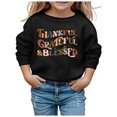 thumbnail image 2 of TZEWGL Mignon Imprimé Alphabet Col Rond Manches Longues Anti-Transpiration pour Enfants Taille 13-14T, 2 of 3