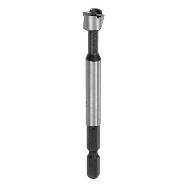 Broca Forstner Uxcell para Trabajos en Madera, 15/32in (12mm) Punta de Carburo Vástago Hexagonal Cortador de Bisagra para Abrir Agujeros en Madera