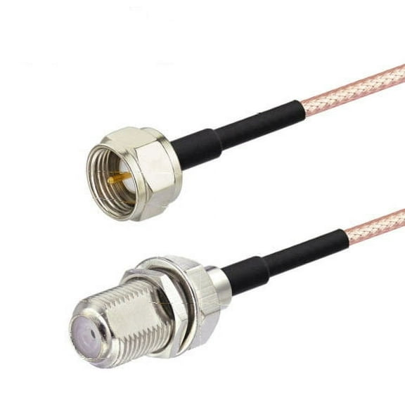 DVB-T2 ATSC Digital TV HDTV Antenna RG316 Cable F Type Male to Female Cable 15 feet