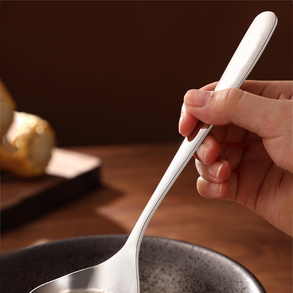 1pc 304 Stainless Steel Thickening Spoon - Creative Long Handle Hotel Hot  Pot Spoon Soup Ladle - Home Kitchen Essential Tool