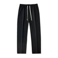 thumbnail image 3 of Wyobmus Mens Casual Yoga Pants Running Workout Lightweight Sweatpants Open Bottom Lounge Pants With Pockets Black, 3 of 4