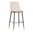 thumbnail image 1 of TOV Furniture Evora 25.6" Mid-Century Velvet Counter Stools in Cream (Set of 2), 1 of 8