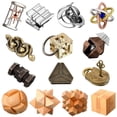 thumbnail image 1 of Puzzle Toy Syhood Brain Teaser, 14 unidades, para adultos, educativo, 1 of 6