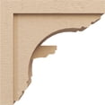 thumbnail image 3 of 7"W x 14"D x 14"H Classic Warren Rough Cedar Woodgrain TimberThane Corbel, Primed Tan, 3 of 6