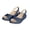 Blue, variant on Women's Peep Toe Elastic Strap Casual Sandals with Flat Heel, Lightweight Comfortable Autumn Daily Wear Large Size Breathable Slip Resistant Outdoor Shoes for Women