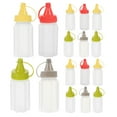 thumbnail image 1 of 16 mini botellas de salsa exprimibles, pequeñas botellas de plástico para líquidos, botellas exprimibles para condimentos, botellas de mostaza, kétchup y aderezo para ensaladas, 1 of 8