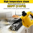 thumbnail image 2 of Udodik Handheld Steam Cleaner for Home, Steamer for Cleaning, Multipurpose Portable Steam Cleaners Use with Safety Lock and 10 Accessory Kit to Remove Grime, Grease,Carpet Sweepers (yellow), 2 of 8