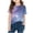 Multicolor4, variant on Fnooota Girls T Shirts, Gradient Print Summer Soft Crew Neck Short Sleeve Tops Multicolor Size 14