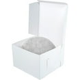 thumbnail image 6 of 12" Combo Box Set - 12x12x6 White Cake Box with 12" Silver Round Drum 1/4", Pack of 3, 6 of 7