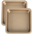 thumbnail image 1 of Shisuyan 2Pcs Nonstick Square Cake Pan Thick Bread Baking Pan Cookie Baking Pan DIY Cake Pan, 1 of 9