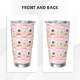 thumbnail image 3 of Cauagu Cute Sushi (2) Pattern 20oz Tumbler,Stainless Steel Vacuum Insulated Tumbler with Lid Insulated Coffee Mug Thermal Cup with Splash Proof Sliding Lid-Straw Three-piece Set, 3 of 8