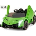 thumbnail image 1 of OLAKIDS 2 Seater Kids Ride on Car, 12V 4WD Licensed Lamborghini Veneno Powered Electric Vehicle with Hydraulic Doors, Rocking Mode, Adjustable Speeds, Remote Control, MP3, Headlight, 1 of 9