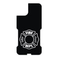 thumbnail image 3 of DistinctInk Custom SKIN / DECAL compatible with OtterBox Commuter for iPhone 11 Pro MAX (6.5" Screen) - White Fire Department Maltese Cross - Show Your Support for First Responders, 3 of 5