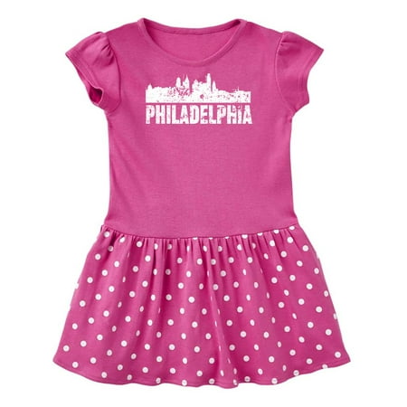 

Inktastic Philadelphia Skyline Grunge Gift Baby Girl Dress