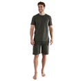 thumbnail image 2 of TOM TAILOR Pijama de hombre - corto, cuello redondo, piqué Verde S (Small), 2 of 3