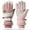 Pink&Gray, variant on TELOLY Winter Gloves,Soft Fleece Lining Mens Winter Gloves,Cold Protection Flexible Fit Gloves for Cold Weather,Gray