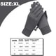 thumbnail image 2 of 1 par de guantes grises para exteriores, deportivos, modelos para hombre, acolchados, con pantalla táctil, cálidos, impermeables, para ciclismo, ciclismo683, 2 of 6
