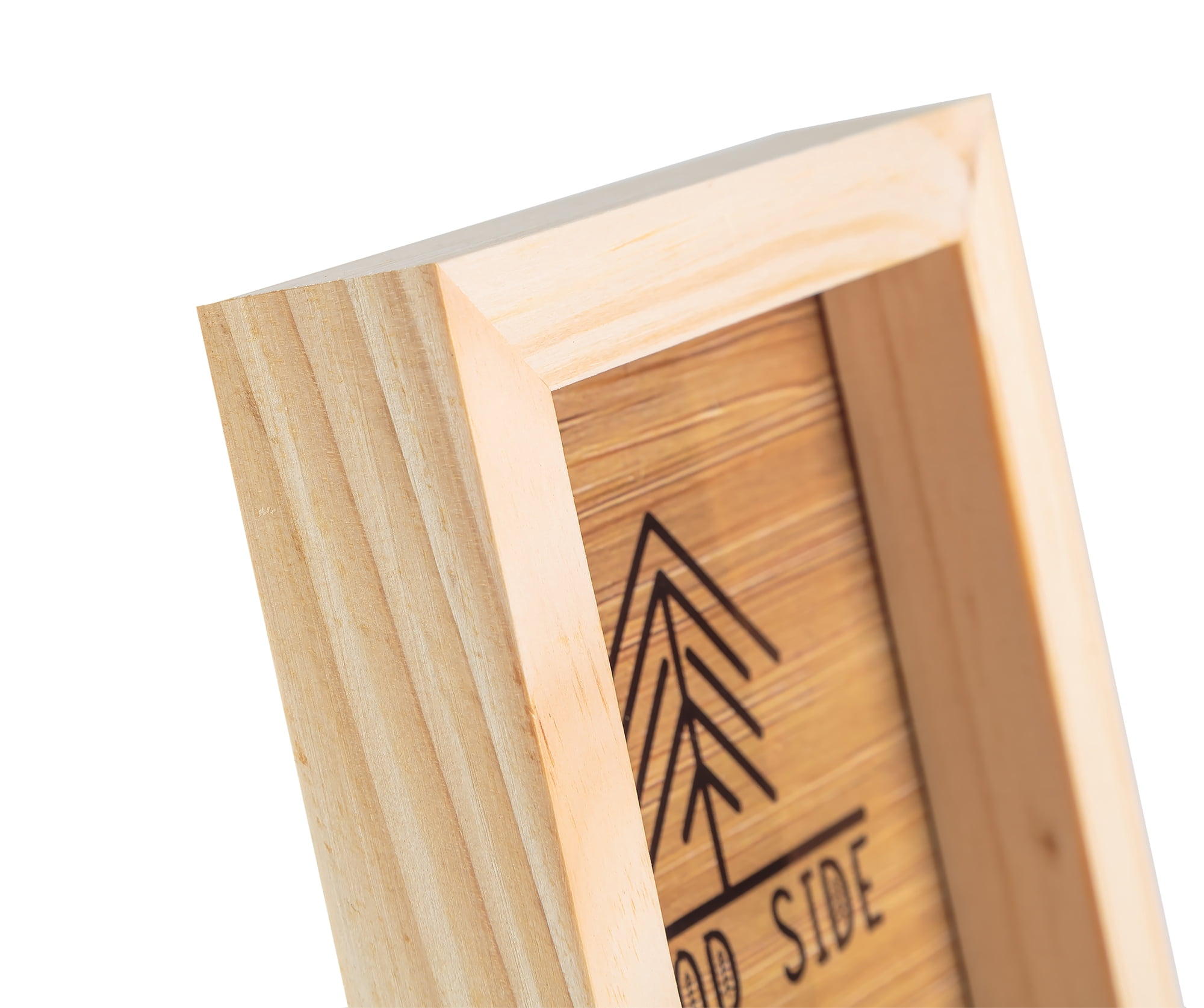 Wooden Picture Frames 8.5x11 - Set of 2 - 100% Eco Unfinished Wood - Thick Borders - Natural Wood Color for Wall mounting and Tabletop Display