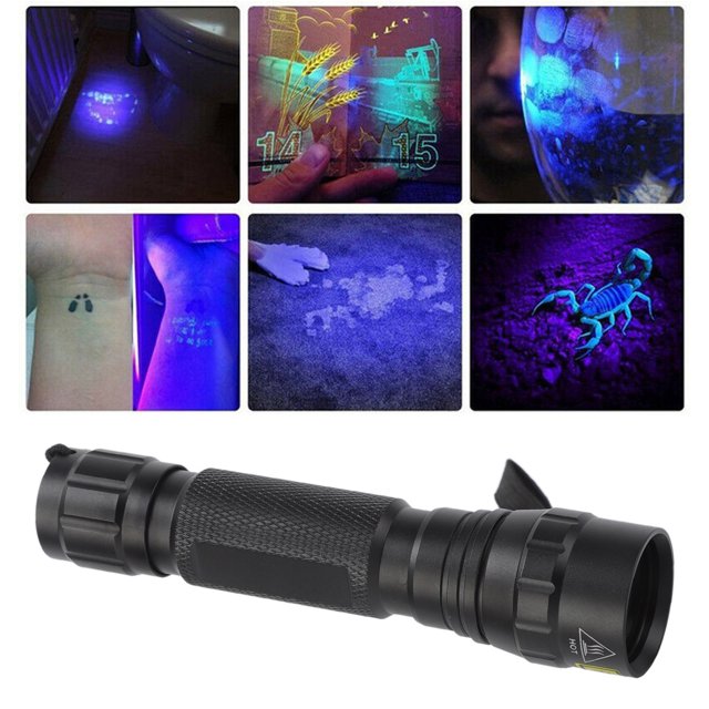 Mini Linterta LED UV, Linterta UV de Alto Brillo UV Resistente Negro Negro 365Nm Multipurpose Para Scorpion para Curado de Resina