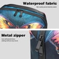thumbnail image 4 of Butterfly Digital Gadget Charger Case with Oxford Cloth, Waterproof, Hard Drive Cases, Digital Pouch, Charger Cord Organizer, Laptop Cord Organizer, 5.9x9.44x3.14 in., 4 of 6