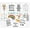 White, variant on Traceease 10 Educational Posters for Classroom Decor & Kindergarten Homeschool Supplies Baby, Laminated Preschool Learning Chart Materials - Alphabet, Number 1-10, Part Of The Body, Seasons